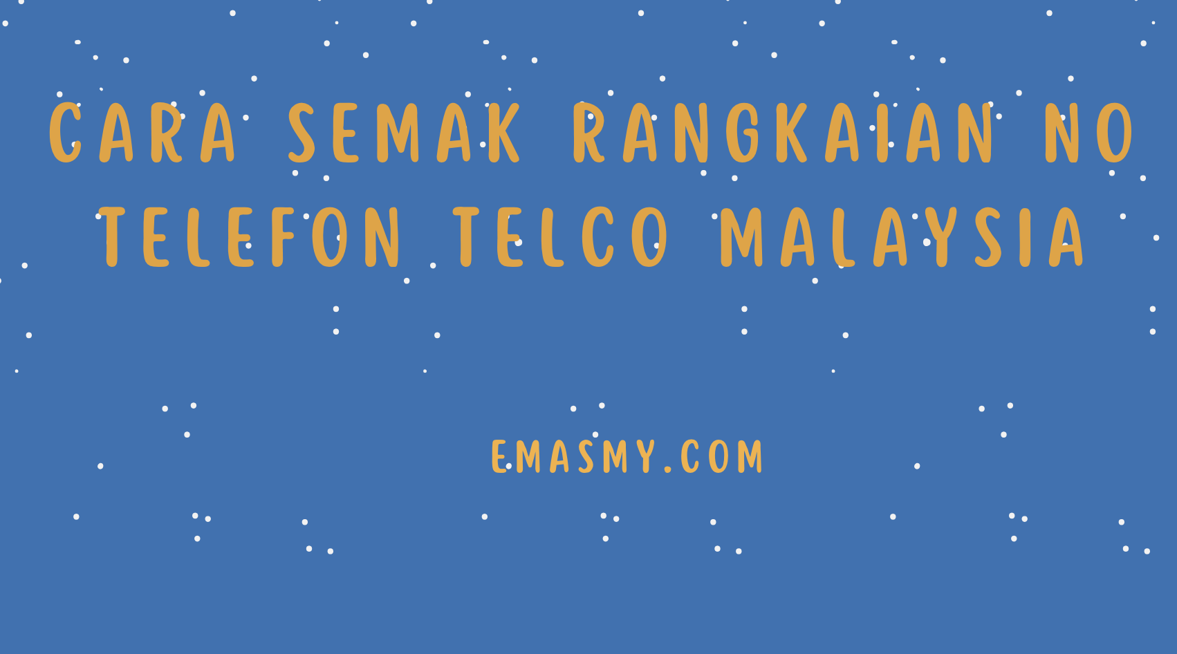 Cara Semak Rangkaian No Telefon Telco Malaysia