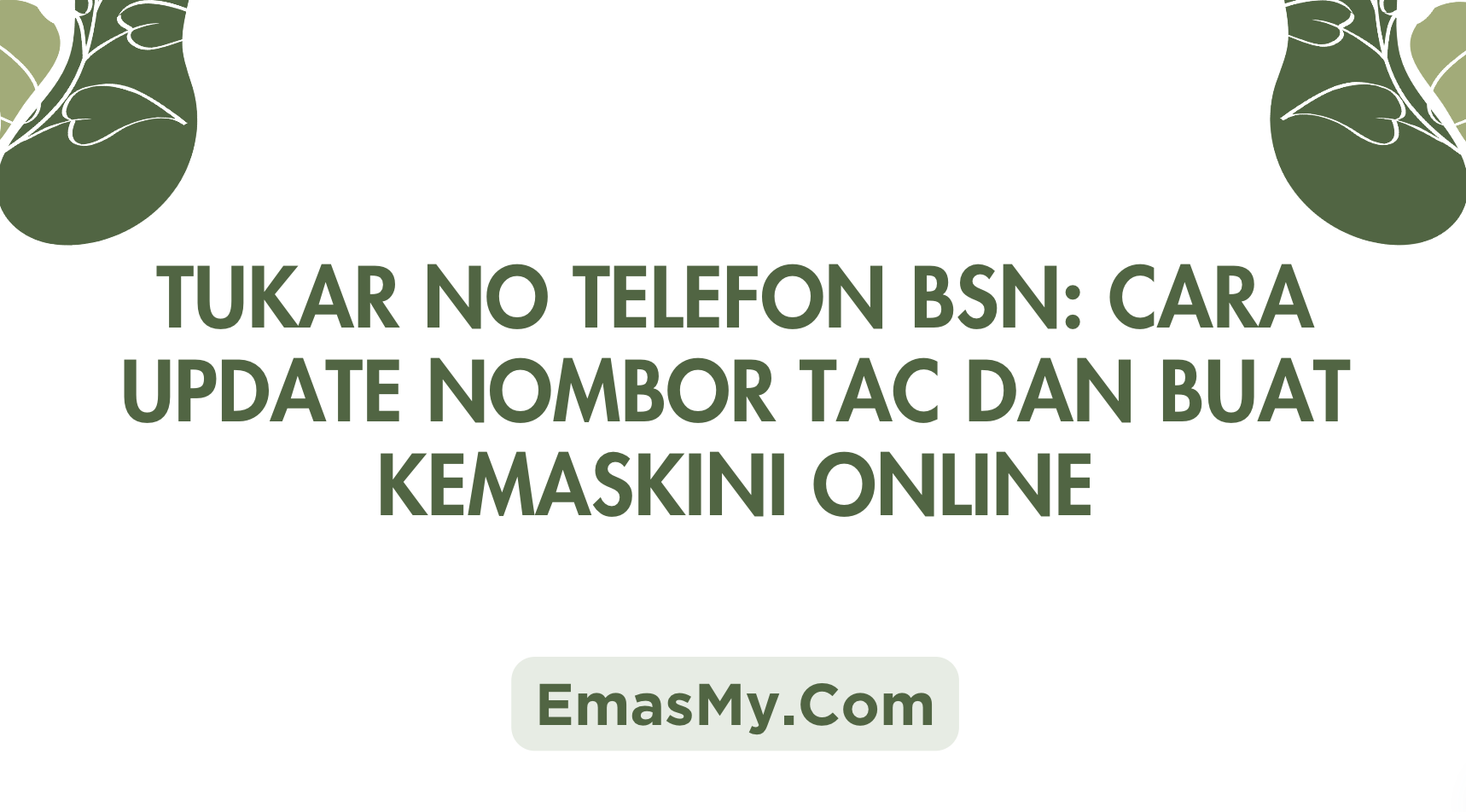 Tukar No Telefon BSN